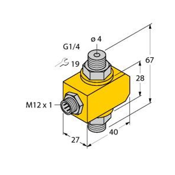 Flow Monitoring Inline Sensor without Integrated Processor   FCI-D04A4P-NA-H1141 image 1