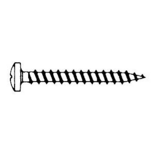 Chipboard screw, panhead, SCR-PANHD-WO-Z2-(A2K)-4x40mm image 1