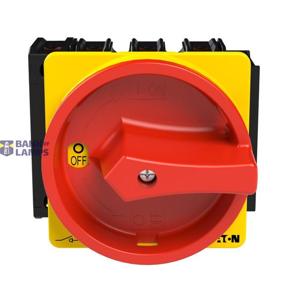 P3 Main switch, 80 A,Flush mounting, 4 pole, Form EA/SVB, Red, Door co image 6