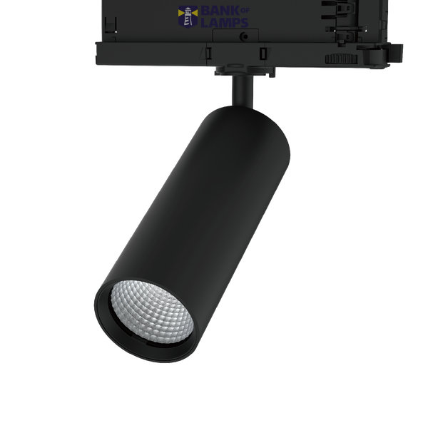 Azure 2 3-Circuit Track-mount Spot Light 15W 15° 3000K BLK DALI image 1