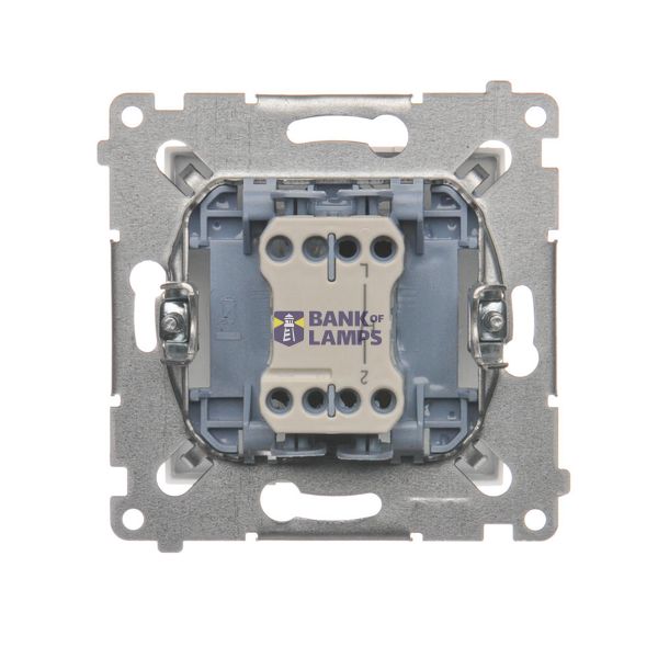 Single surface mounted box - for assembly, Silver matt, metalic image 1