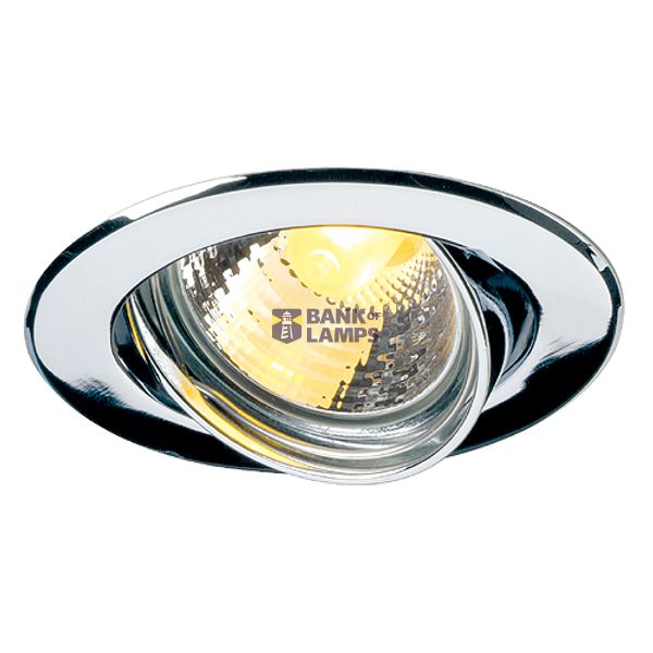 GU10 SP downlight, max. 50W, round, alu, chrome image 1