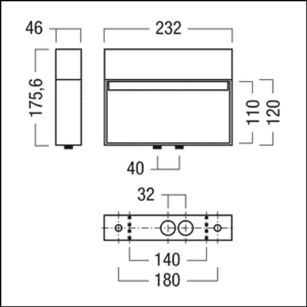 CROSSIGN 110 P MSC E1D ERI WH BAES - Escape sign luminaire image 3
