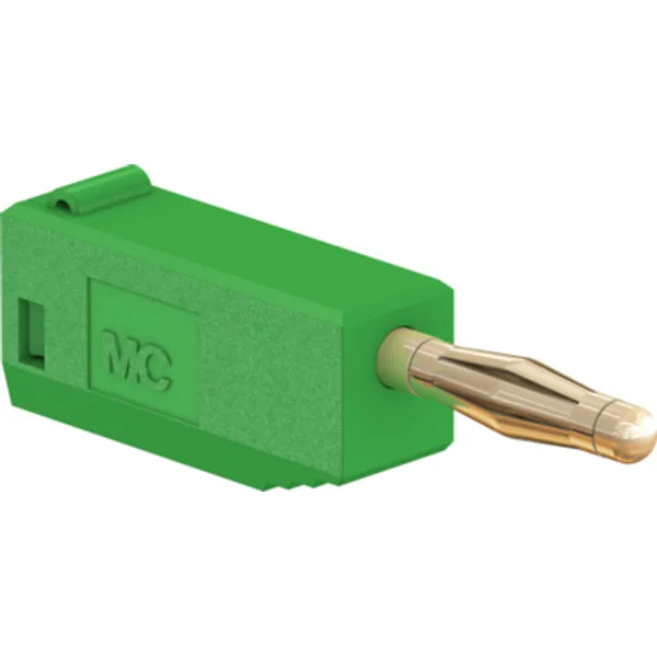 2 mm plug, solder connection, 0.5 mm², green, 22.2616-25 image 1