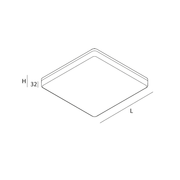 LUNA QDR: LED 24W 4K L=330 BIA CRI90 image 1