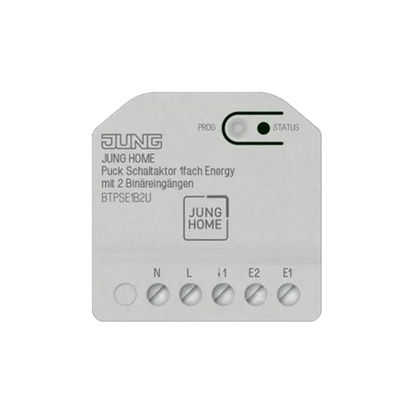JUNG HOME Puck switch actuator 1-gang Energy with 2 binary inputs image 1