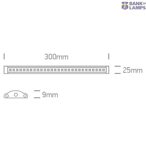 SHELF STRIP 3W WW 24V DC 30cm image 2