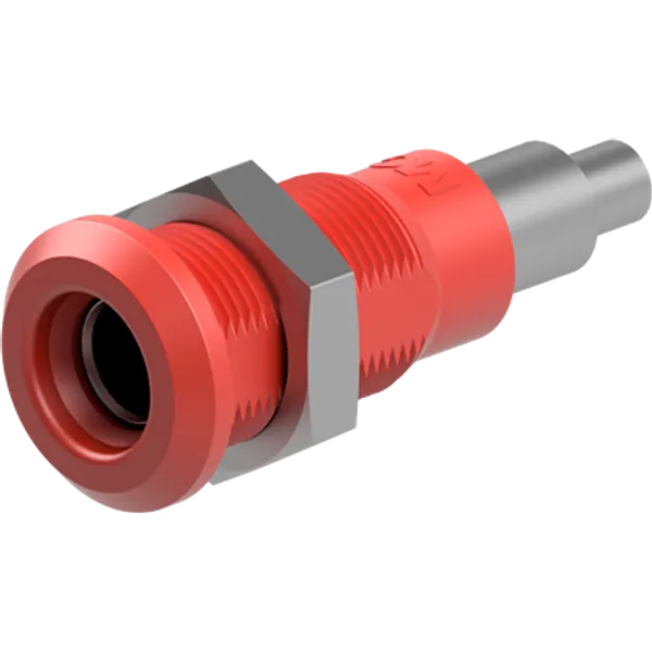 4 mm socket, solder connection, mounting Ø 8.1 mm, red, 64.3042-22 image 1