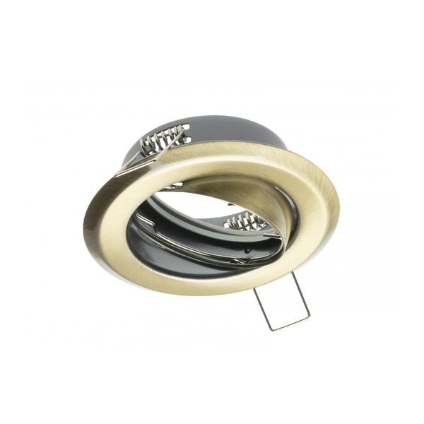 Spot luminaire housing PARMA III with adjustment, IP20, old gold image 1