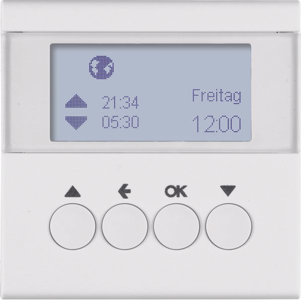 Blind time switch, display, S.1/B.3/B.7, p. white, matt, plastic image 1