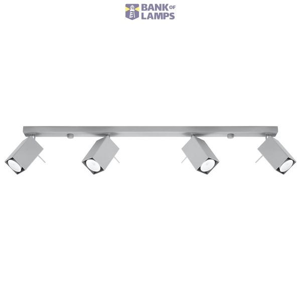 CEILING LAMP MERIDA 4L GREY GU10 4X40W IP20 image 3