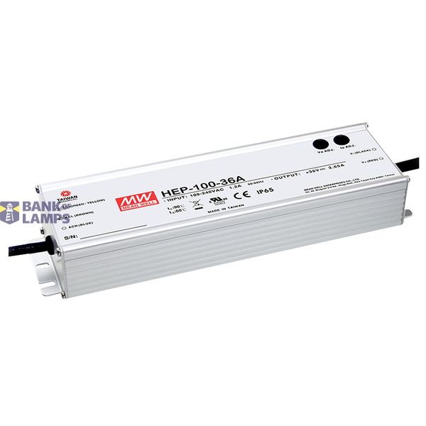 HEP-100-24A switching power supply, industrial, IP65, 100W, 24V, 4A, MEAN WELL image 4