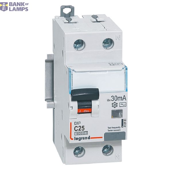 RCBO DX3 1P+N C25 10000A 30MA AC image 2