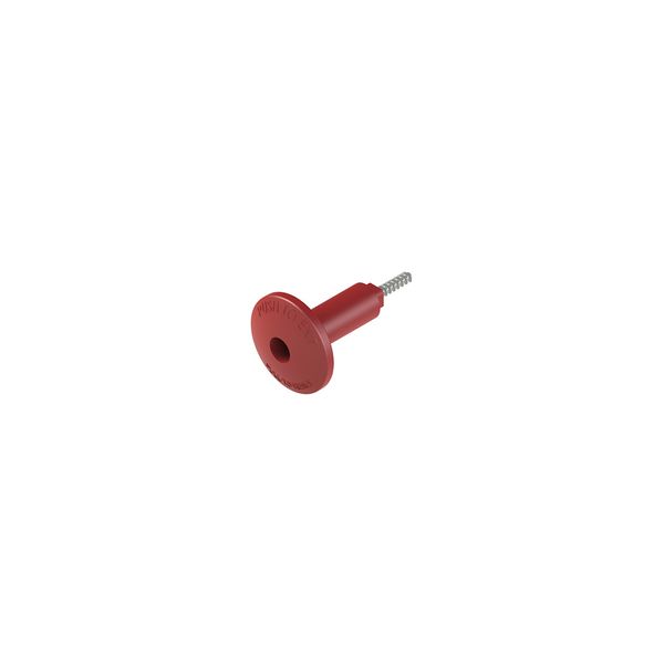 Technopolymer release button for max. 40 mm wall thickness, supplied with screw image 1