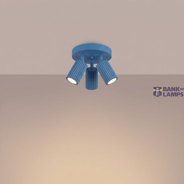 Ceiling lamp KARBON 3P azure image 6