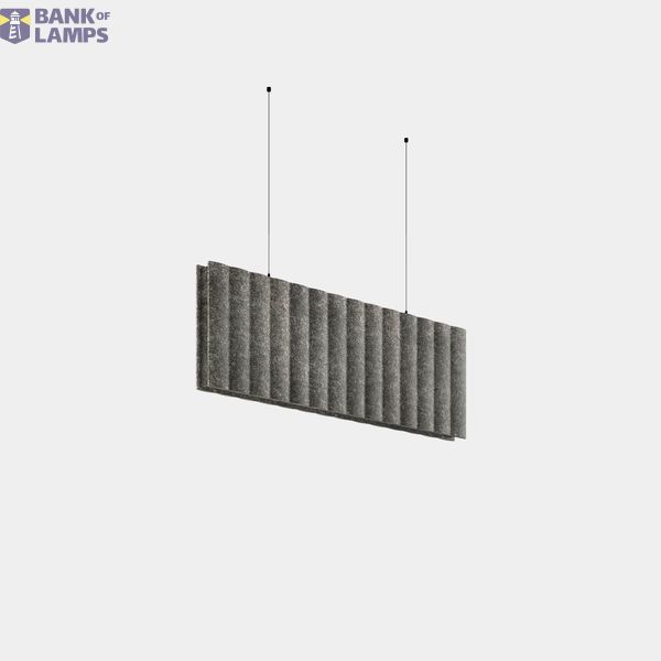 Lineal lighting system Infinite Pro Acoustic 1136mm Suspended Hexa-Cell 33.8W TW 2700K-6500K CRI 80 DALI DT8 Dark grey felt IP40 1347lm image 1