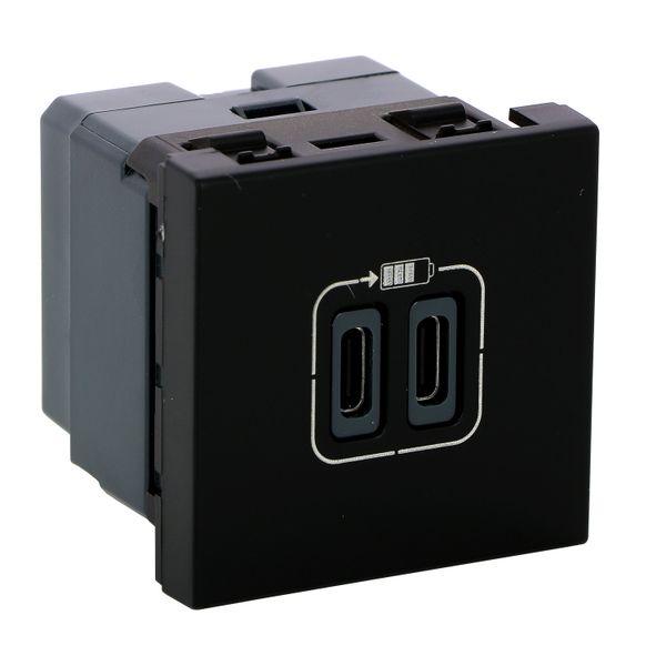 CHARG 2M 2USB C+C 3A 15W BL image 1
