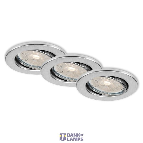 LED downlight set, alu, 3xLED/GU10/5,5W image 1
