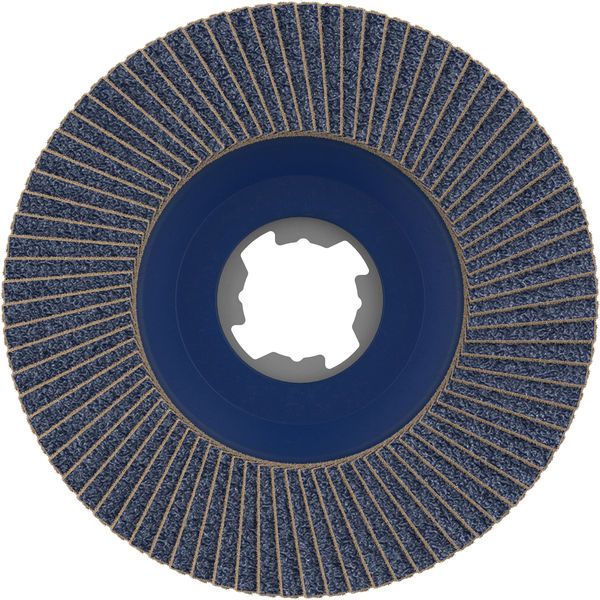 X-LOCK Flap discs, straight version, plastic plate, Ø115mm, G 60, X571, Best for Metal, 1pcs image 1
