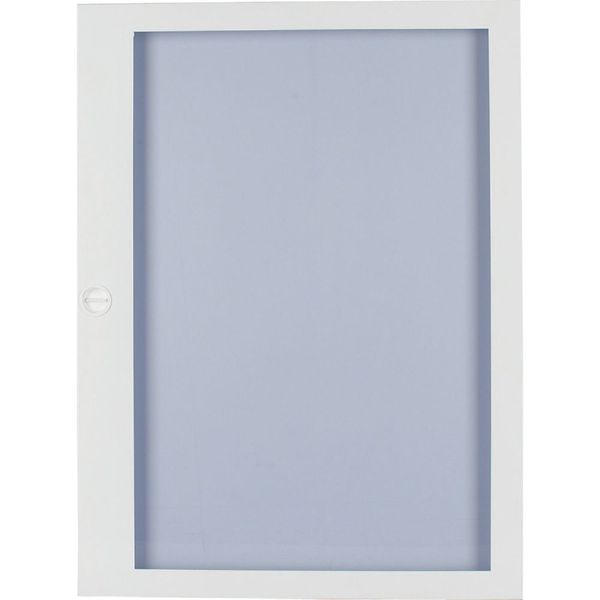 BFZ-UTT-5/120 Flush mounted steel sheet door white, transparent, for 24MU per row, 5 rows image 4