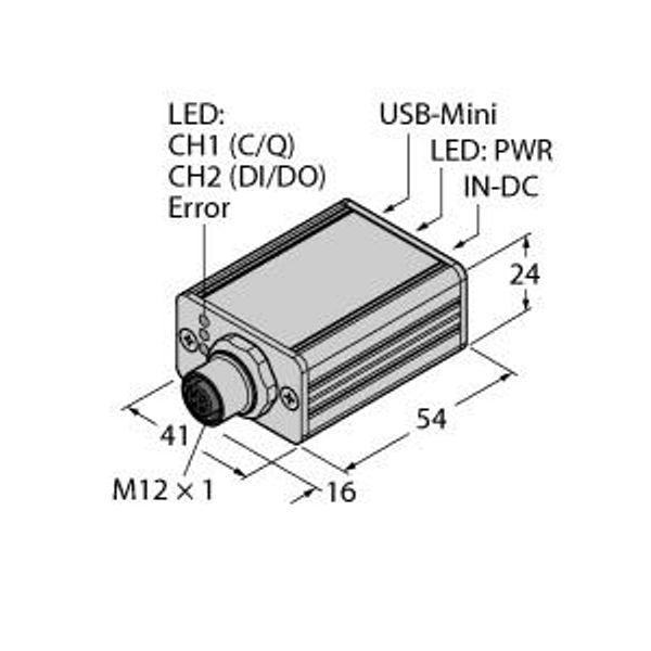 IO-Link Master v1.1 with Integrated USB Port 1-Channel Operation in IOL or SIO Mode   USB-2-IOL-0002 image 1