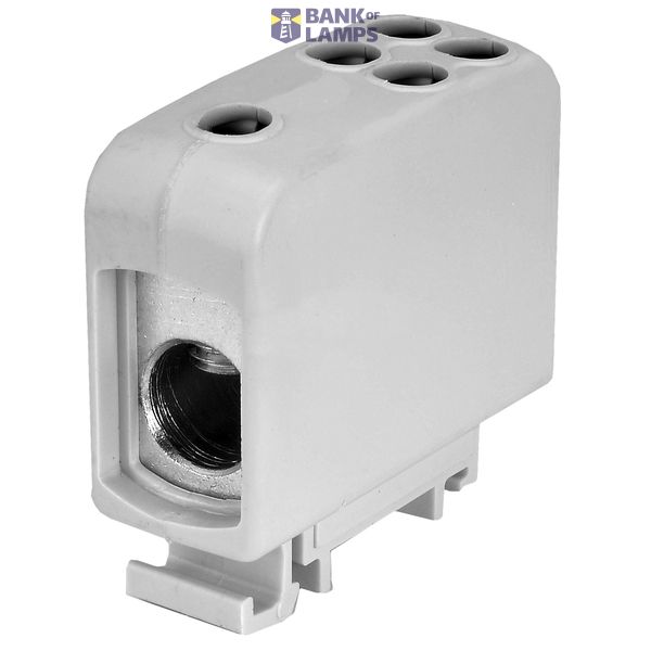 AL/CU universal rail-mounted terminal block ZGG1x70/4x16s grey image 1