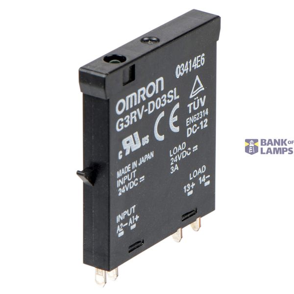 Slim solid state relay, plug-in, 5-pin, 3 A, 5 - 24 VDC G3RV1008B image 1