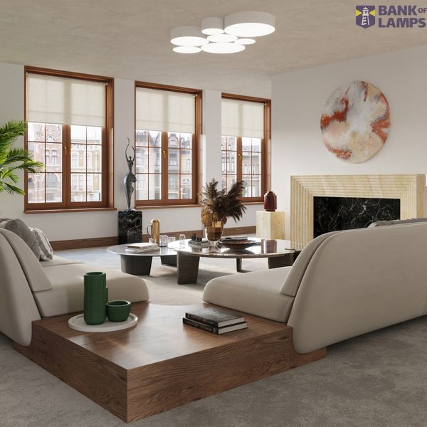 CEILING LAMP ARENA 55 WHITE E27 4X60W IP20 image 3