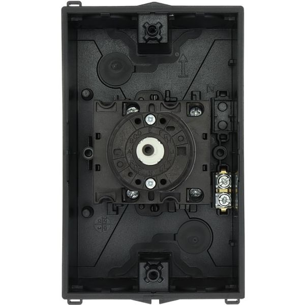 T3-4-15700/I2/SVB Main switch, T3, 32 A, surface mounting, 4 contact unit(s), 6 pole, 2 N/O, Emergency switching off function, With red rotary handle and yellow locking image 5