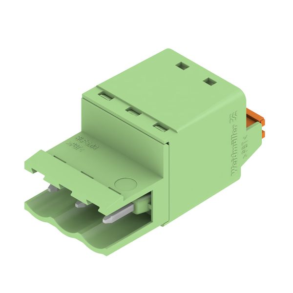 PCB plug-in connector, male plug, 5.08 mm, Number of poles: 3, 180°, PUSH IN with actuator, Clamping range, max. : 3.31 mm², Box image 3