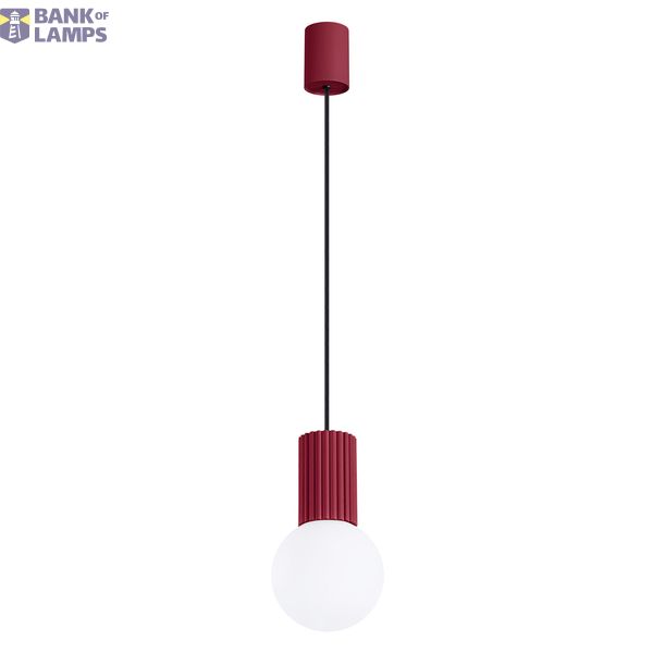 Pendant lamp HALO 1 burgundy image 1