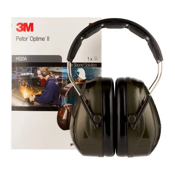 3M™ PELTOR™ Optime™ II Earmuffs, Green, Headband, H520A-407-GQ image 6