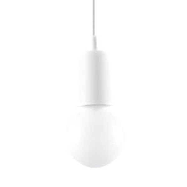 HANGING LAMP DIEGO 1 WHITE E27 1X60W IP20 image 1