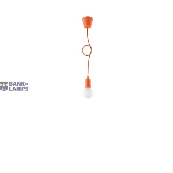 Hanging lamp DIEGO 1 orange E27 1x60W IP20 image 3
