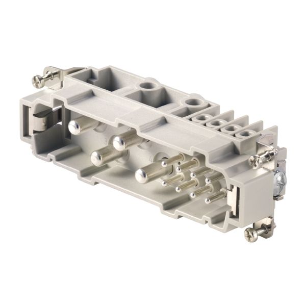 HDC insert, Male, 400 V, 80 A, Number of poles: 12, Screw connection, Size: 8 image 1
