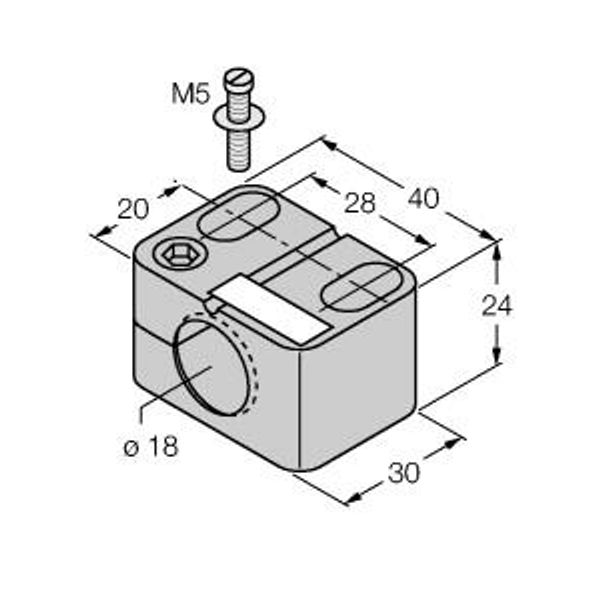 Mounting Accessories Mounting Clip for M18 Design   BST-18B image 1