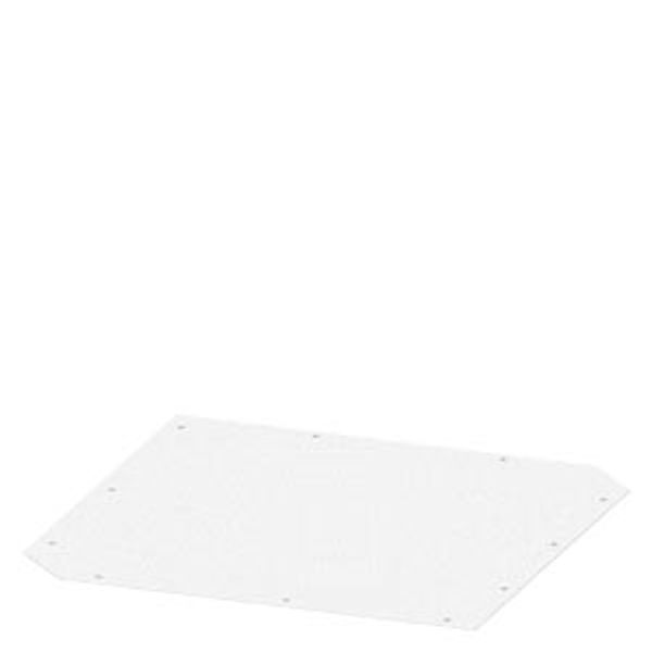 Roof plate for corner cubicle, IP55 D: 800 mm image 1