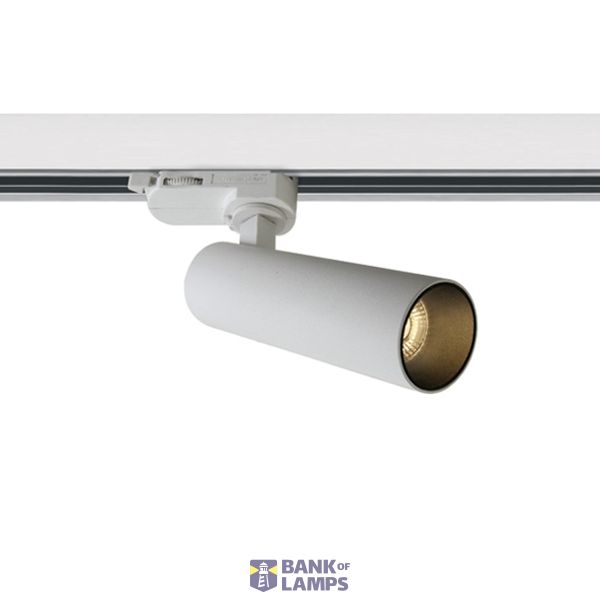WHITE COB 8W WW TRACK SPOT 230V DARK LIGHT DIMMABLE image 1