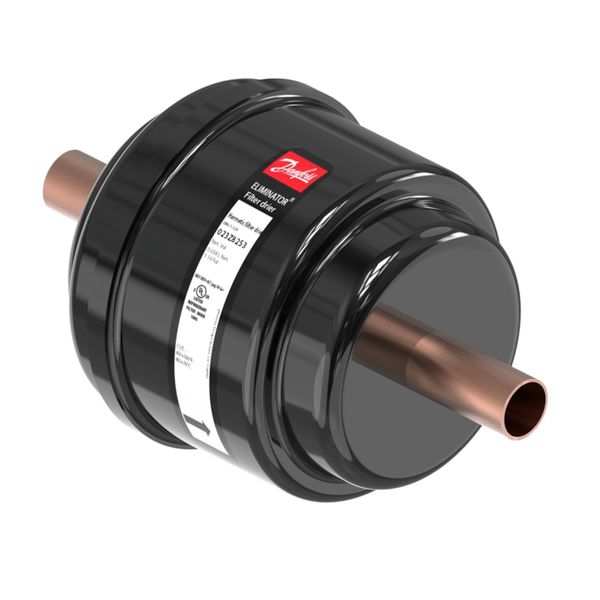 Hermetic filter drier, DML, 16 cu.in., Copper image 1