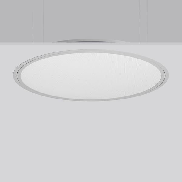 TRIONA round, 66 W, 8050 lm, 830, silver, DALI Recessed ceiling lumina image 2