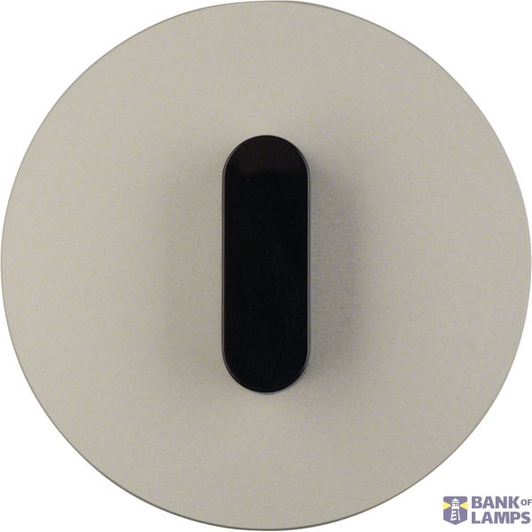 Cover plate with toggle, Series R.classic, black aluminium image 1
