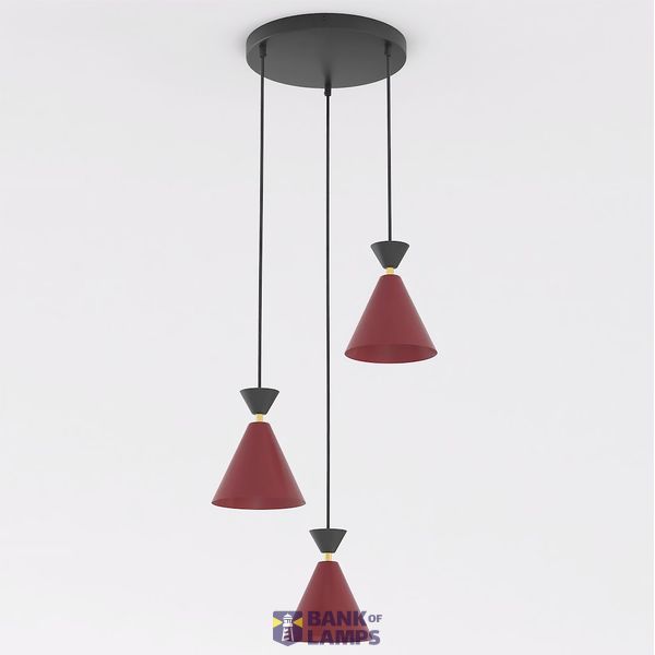 KLEVER 3PREM BURGUNDY BLACK image 1