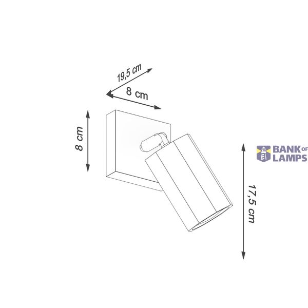WALL LAMP ZEKE OAK GU10 1X40W IP20 image 10