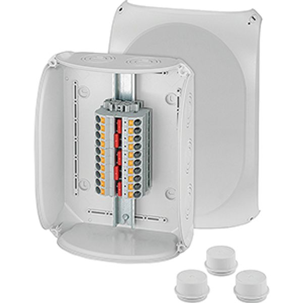 Cable box IP66 BM7, 0.5-25 mm², 5p Plug-in terminal, input M25/40/50 Gray (DK 3525 P) image 1