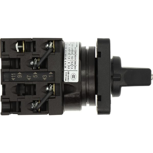 T0-3-8401/E Reversing switches, T0, 20 A, flush mounting, 3 contact unit(s), Contacts: 5, 60 °, maintained, With 0 (Off) position, 1-0-2, Design number 8401 image 8