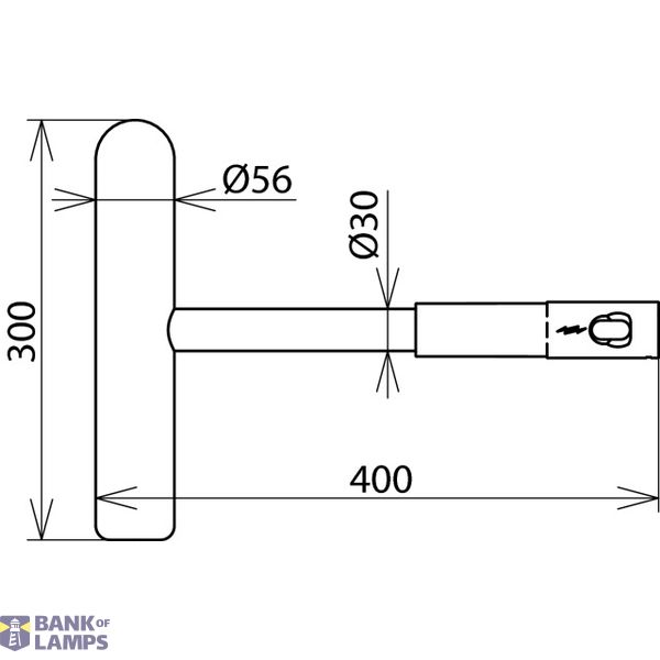 Ice hammer operating head 25kV 16.7Hz with plug-in coupling D 56mm L 4 image 2