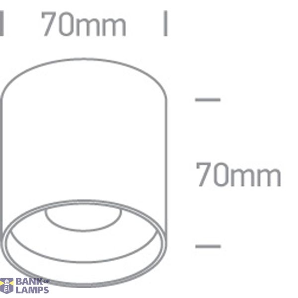 WHITE 8W CCTV IP20 230V image 2