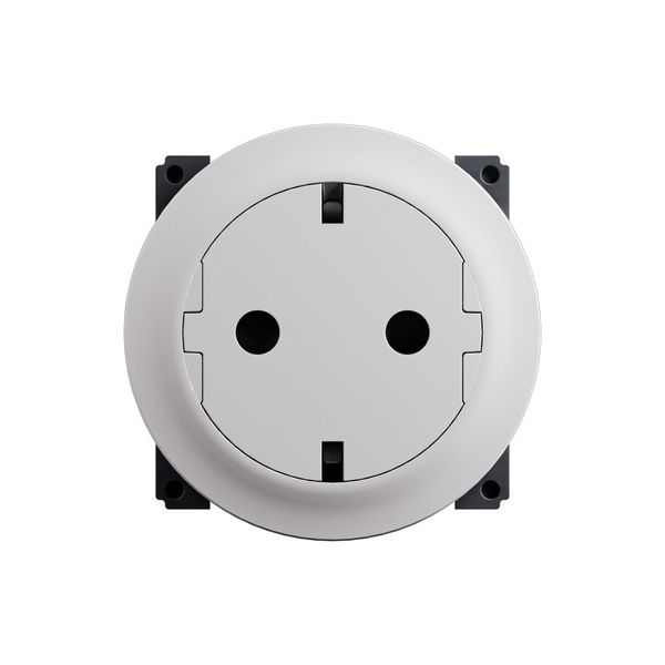 SOCKET 2P+E SCHUKO SURFACE AUTO TERMINALS WHITE image 3
