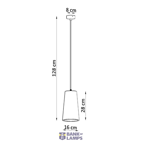 CERAMIC HANGING LAMP GULCAN E27 1X60W IP20 image 4