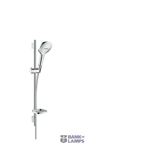 Raindance Select E 120 3jet/Unica'S Puro 0.65m shower set with soap dish, chrome image 1